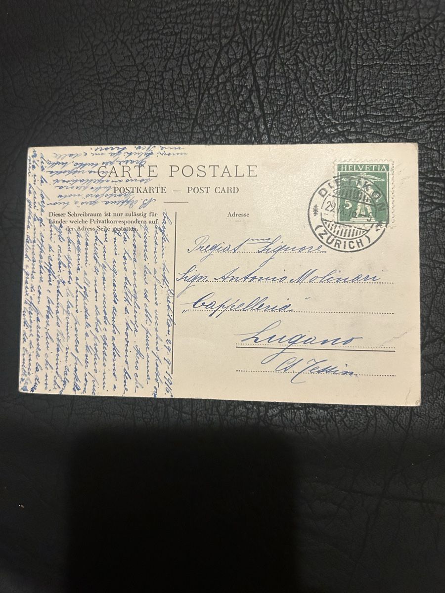 Cartoline postali: Gruss aus Dietikon 1916 – Usato da Breganzona venduto da Milesbo 1