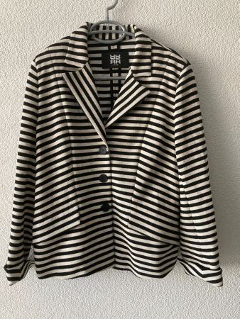 Riani Damen Blazer, Gr. 42, schwarz-weiss