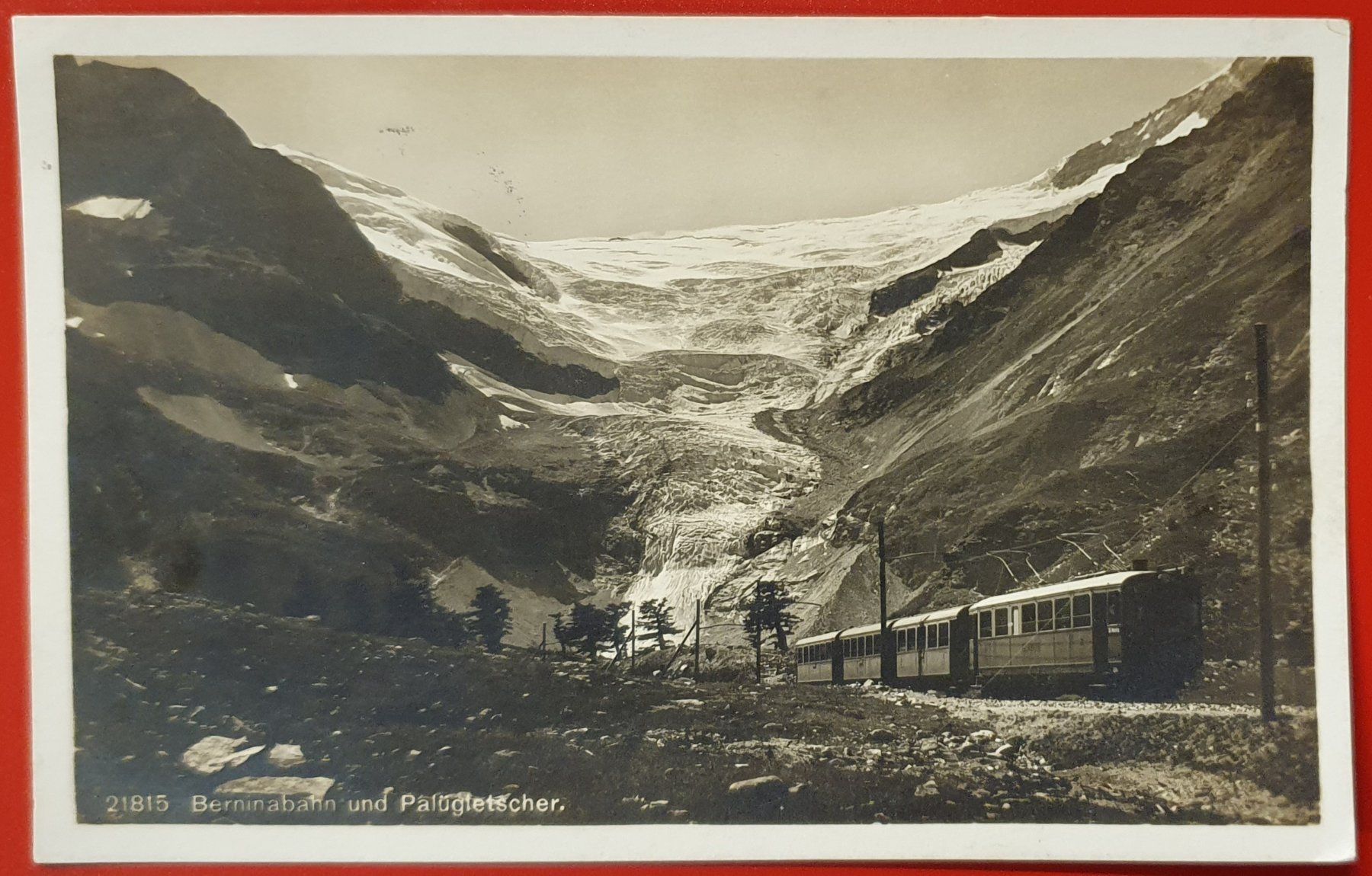 Cartoline postali: Berninabahn 1927 und Palügletscher – Usato da Kreuzlingen venduto da Rschweiz1