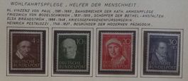 BRD, Nr. 143-46, Helfer der Menschheit postfrisch Kt. 140.-