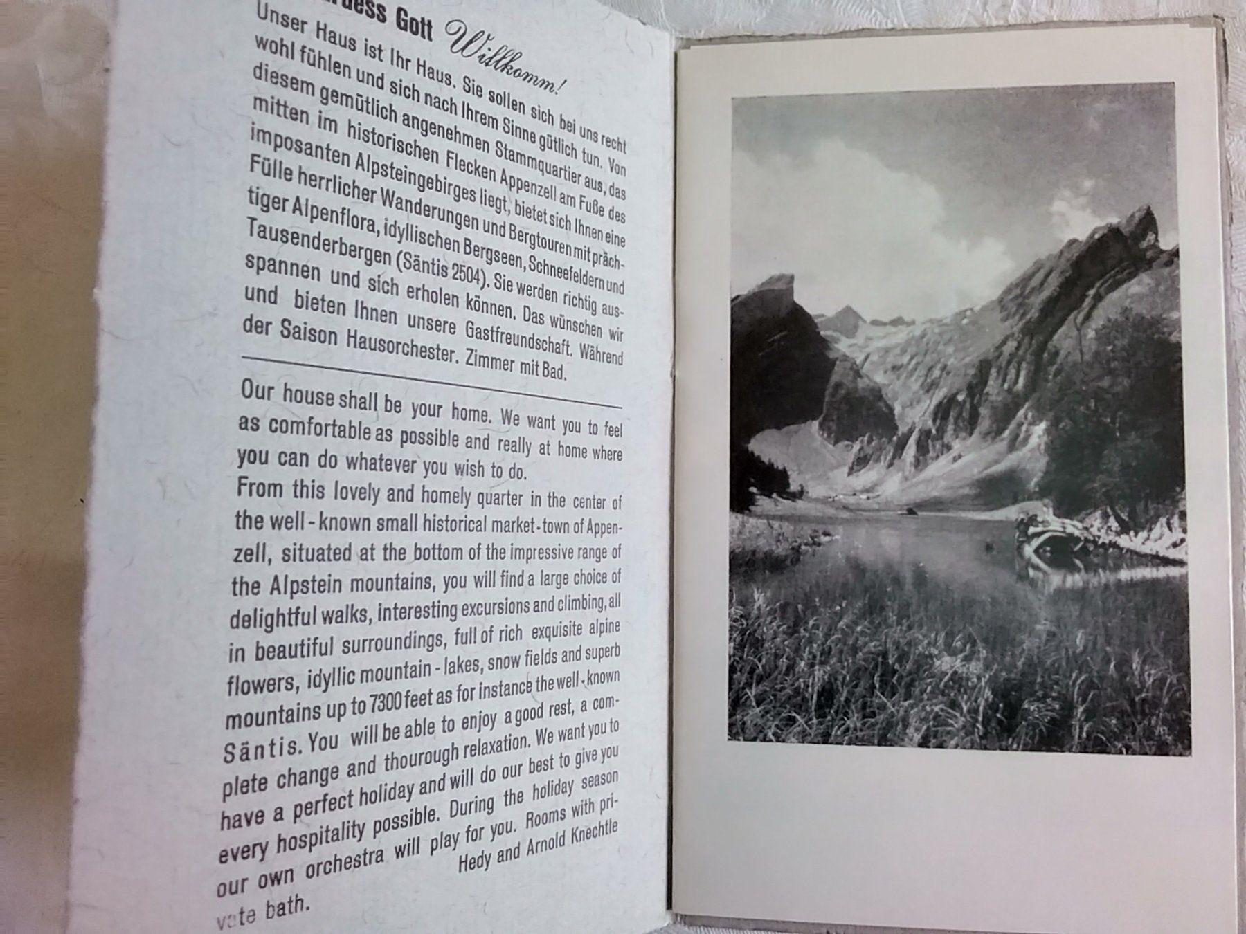 Dokumente: Prospekt Hotel Hecht Appenzell – Gebraucht aus Appenzell von lama19 2