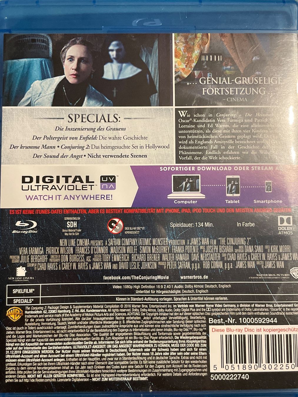 Alle DVDs: Conjuring 2  (2016) – Neu (gemäss Beschreibung) aus Waldenburg von Gonzo8 1
