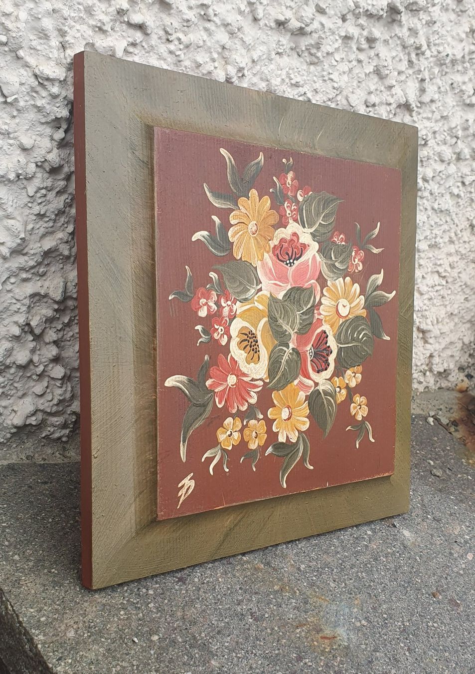 Tutte le decorazioni: Holz Decor mit Bauernmalerei 21x21 – Usato da Schaffhausen venduto da Daco5 1