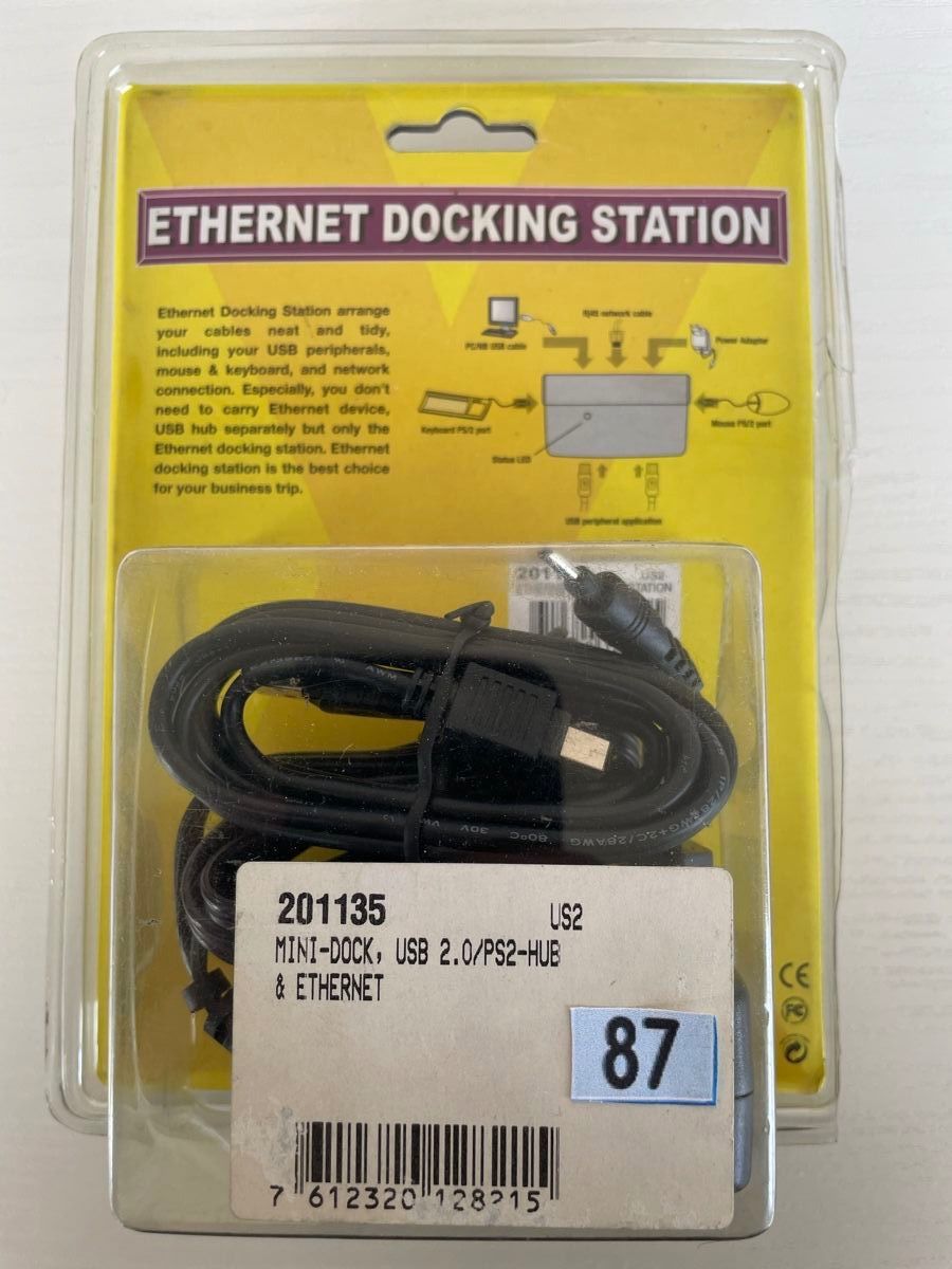 Hubs & Switches: Ethernet Docking Station Mini Dock USB 2.0 PS2 - HUB PC MAC – Neu (gemäss Beschreibung) aus Denges von Ricautomotive 5