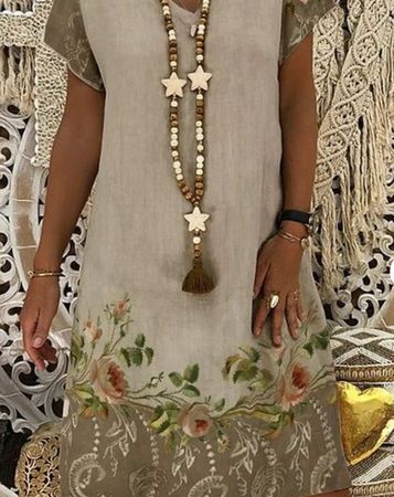 Hübsches leichtes Sommerkleid bedruckt - neu