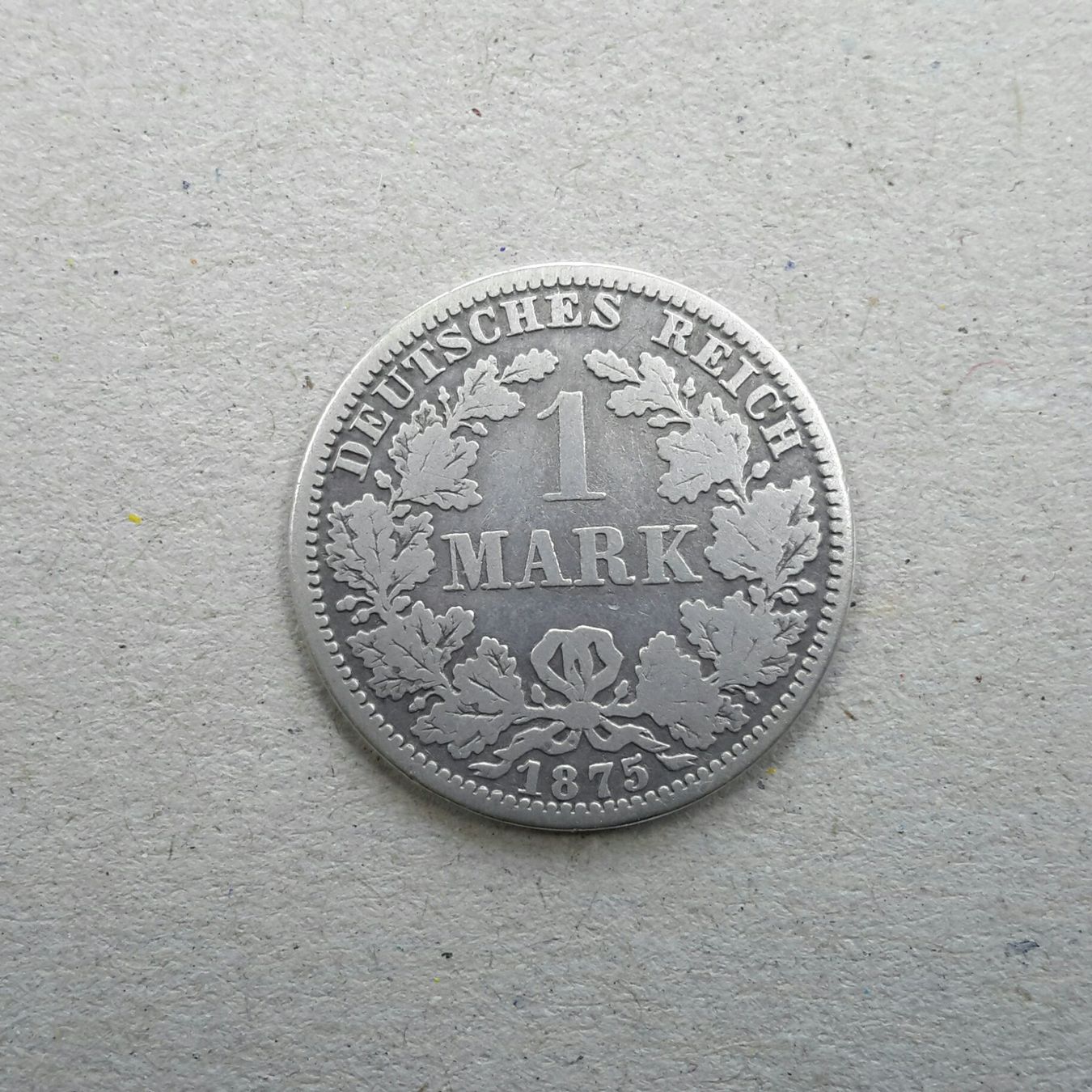 Tutti le monete: Deutsches Kaiserreich , 1 Mark , 1875 A , Silber . – Usato da Burgdorf venduto da Olli.34 1
