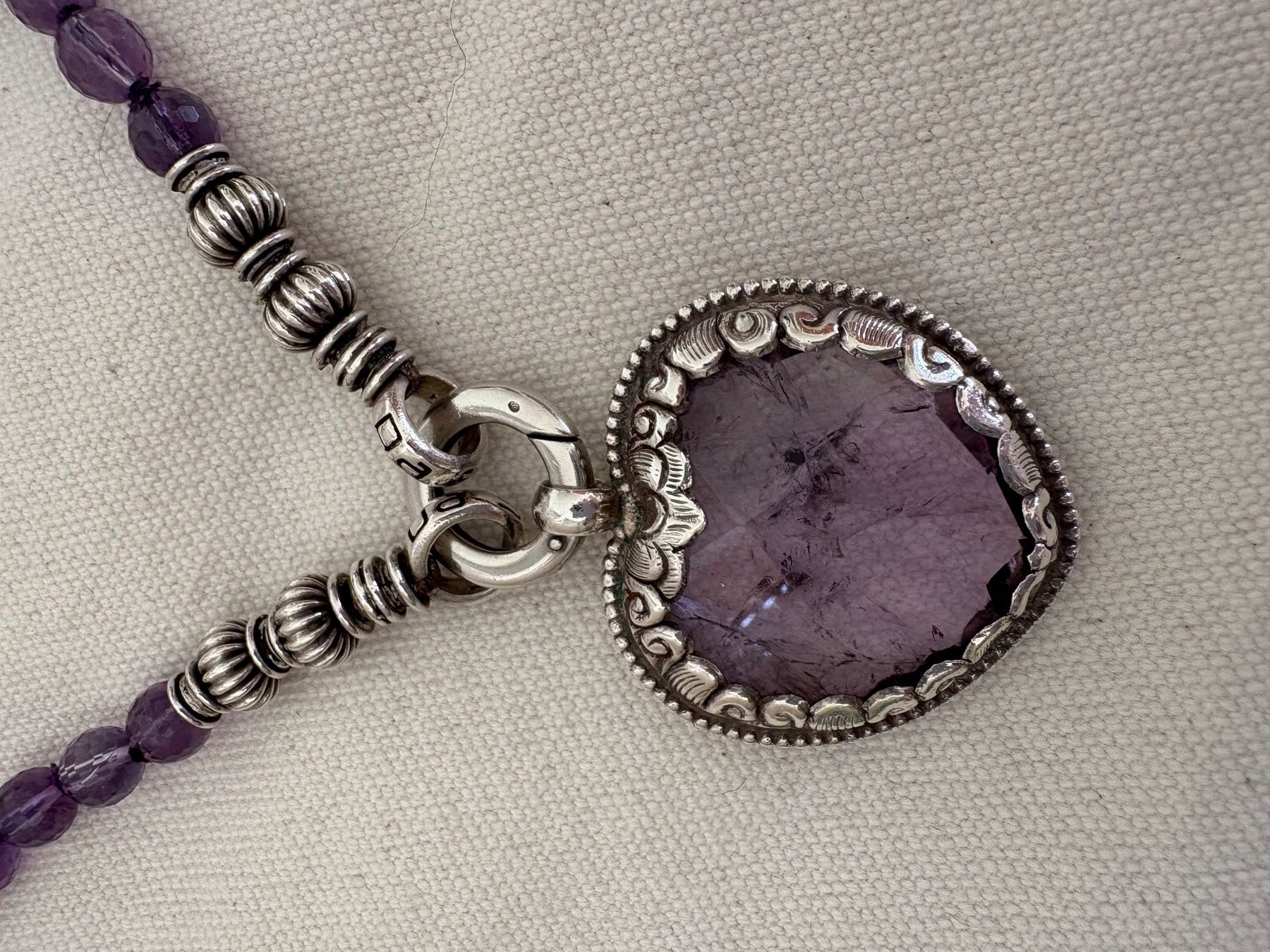 Catenine: Amethyst-Herzkette – Usato da Mammern venduto da Rustini 2