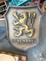 Löwenbräu München Wappen Schild Wanddeko Vintage