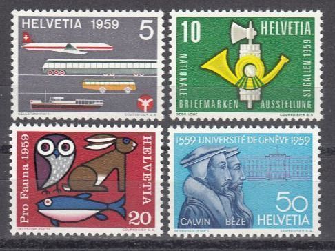 Tutti i francobolli: SBK 343 - 346 postfrisch – Usato da Bürglen TG venduto da StampGraf