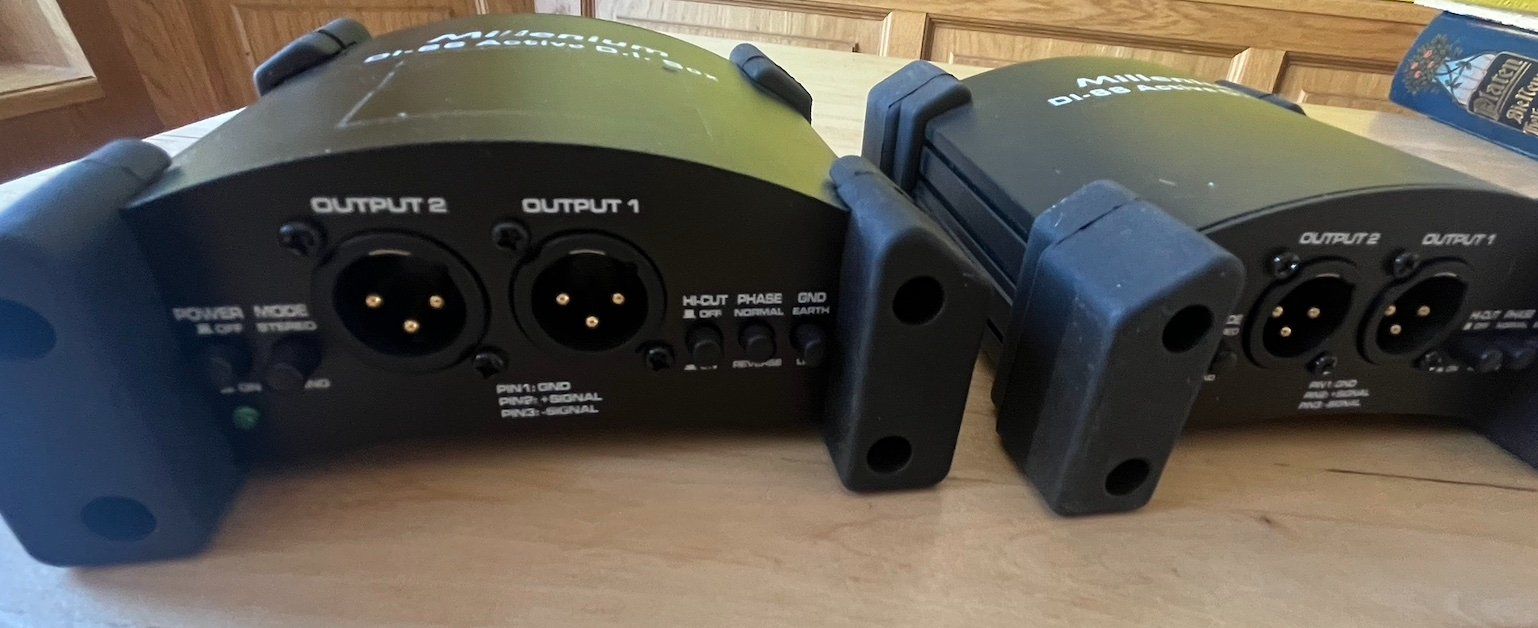 Strumenti musicali: 2x Millenium DI-66 Active D.I. Box – Stereo DI-Box – Usato da wald zh venduto da soniq 1