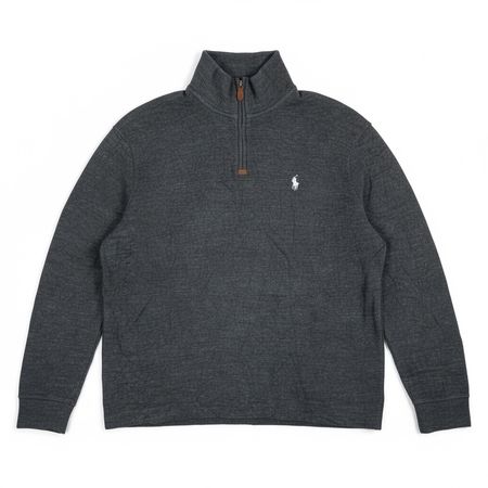 Pull demi-zip Polo Ralph Lauren Gris Anthracite - XL #29