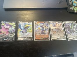 5 Pokemon V Karten Slowbro Cramorant Urshifu Zustand neu