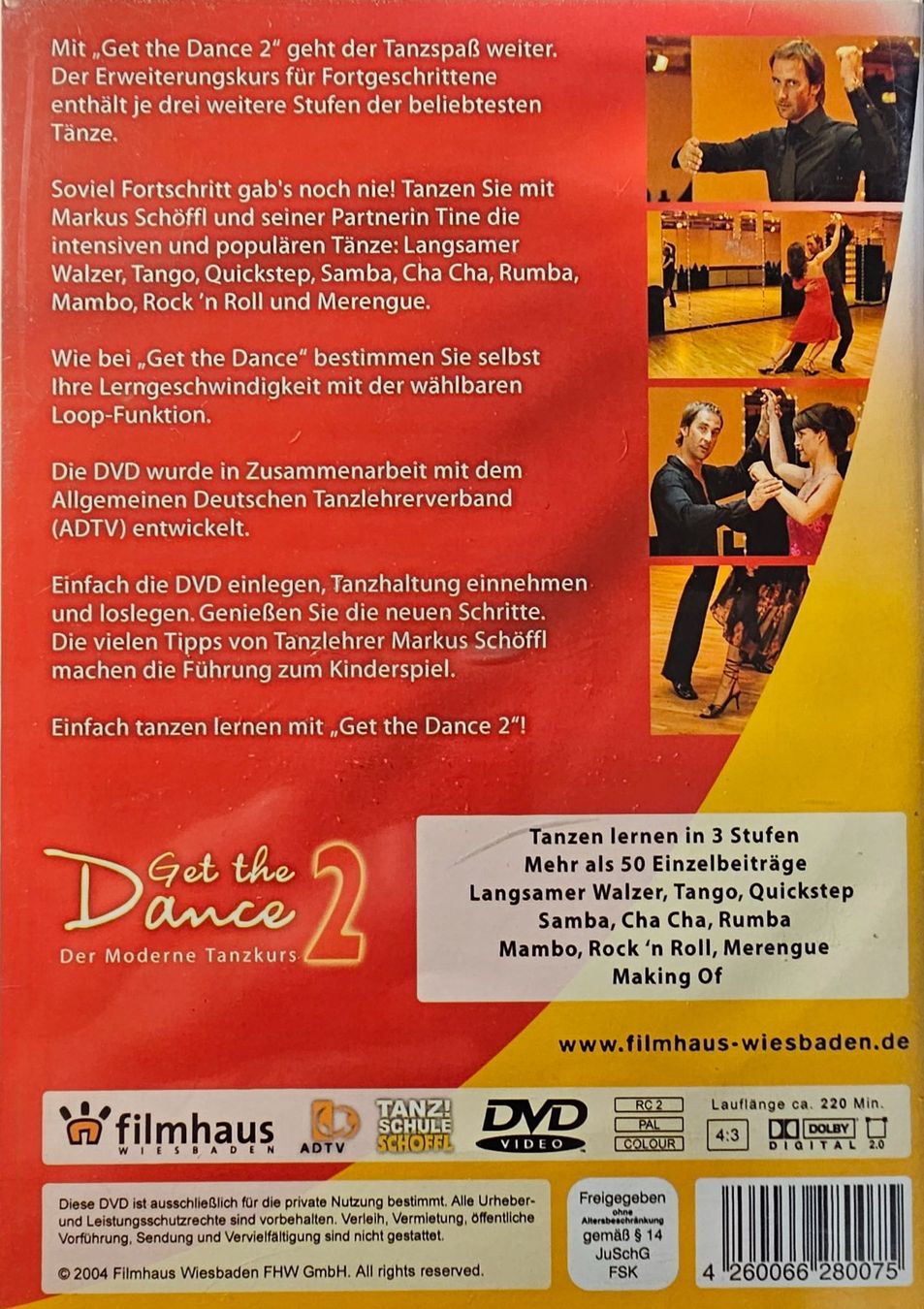Tous les DVDs: Get The Dance 2 - Der moderne Tanzkurs – D'occasion à Wahlen b. Laufen par Cg10 1