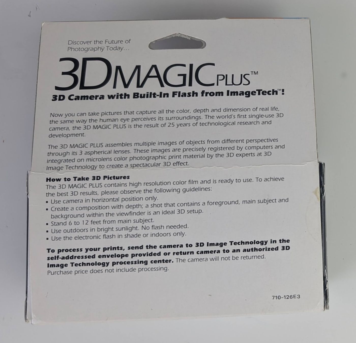 Fotocamera: ImageTech 3D Magic Plus, 3D Sofortbildkamera, NEU, OVP! – Difettoso da Zürich venduto da 1.Simon 1