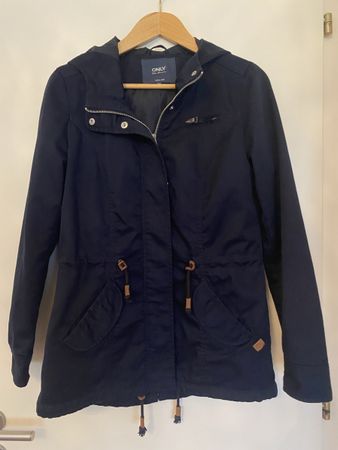 Dunkelblaue Übergangsjacke von Only, Gr. M