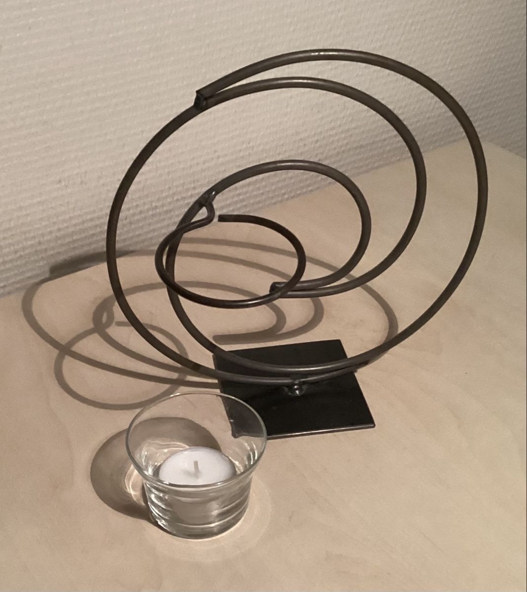 Portacandele: Kerzenständer, Metall Windlicht/Teelichthalter Spirale – Usato da Reinach BL venduto da Linda013 2