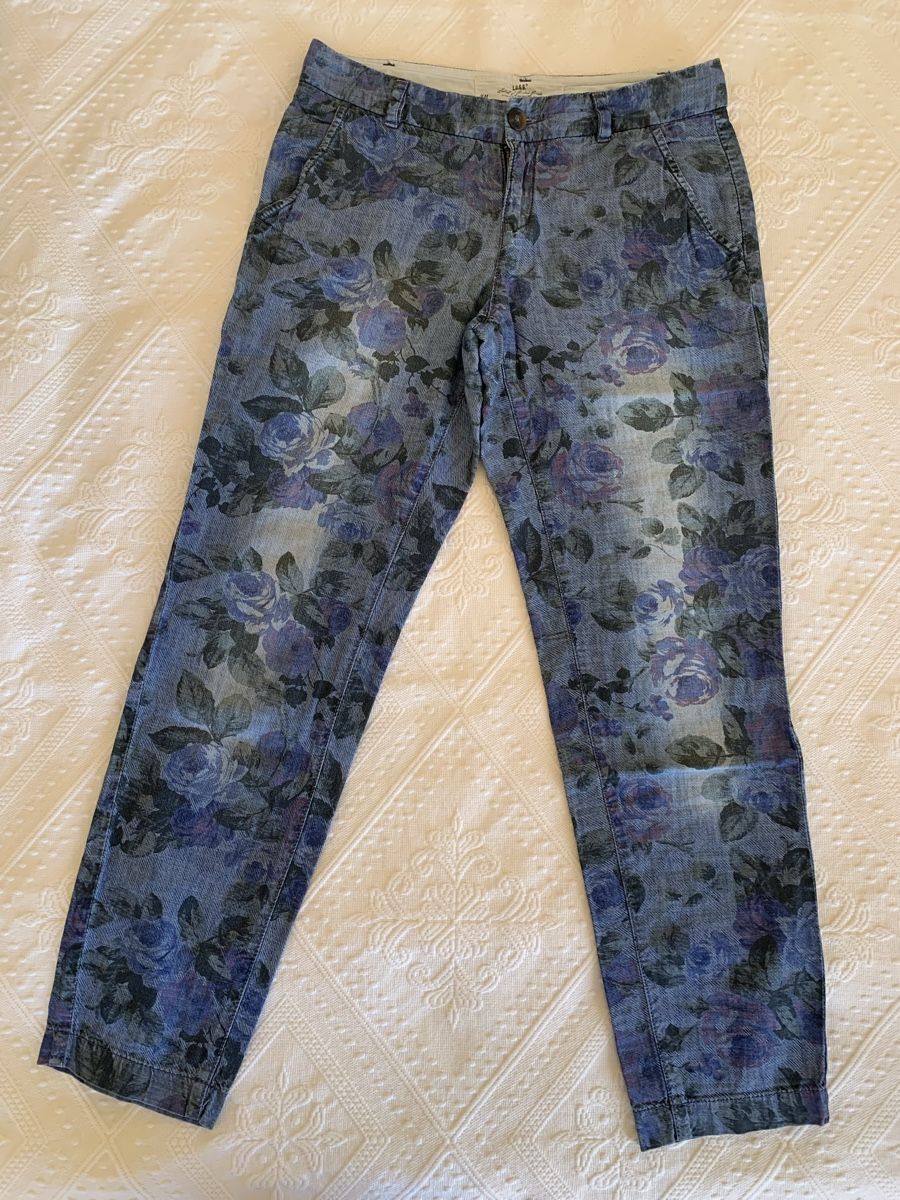Pantaloni: Hose mit Rosen, Gr. 34 – Usato da Zürich venduto da p_q7q_nichtraucher 3