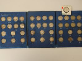 Silbermünzen Sammelalbum Svenska Mynt Kronen Raritaet Taler
