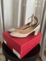 Valentino Patent Leather Pumps, Size 40.5, Nude, Spring Styl