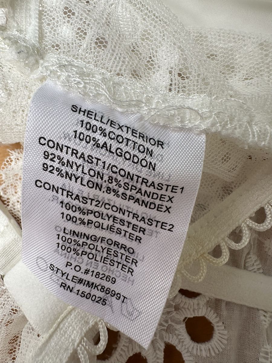 Tops: Weisses Spitzen-Bustier M – Gebraucht aus Bern von all_j82d 2