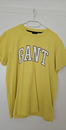 T-shirt jaune GANT taille M, parfait pour l'été!