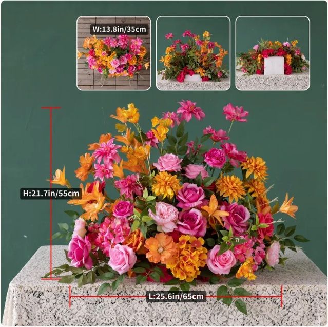 Tutte le decorazioni: Zwei Blumengestecke Orange-Pink – Usato da Wetzikon ZH venduto da Filopf 4