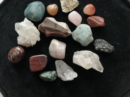 Sammlung von Halbedelsteinen, 16 Stk.