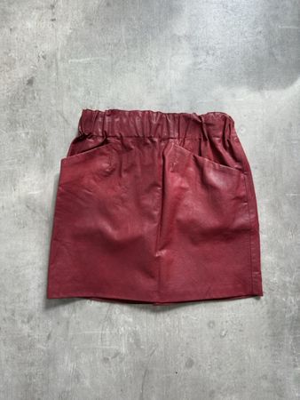 Zara Lederrock, bordeauxrot, Gr. S
