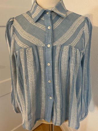 Lili-Lola Paris Damen Bluse in Gr. S, Hellblau