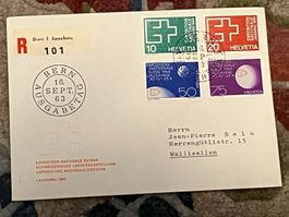 1 CH Einschreiben 1963 nach Wallisellen