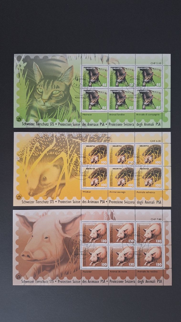 Alle Briefmarken: 2004,Nr.1130-1132 3×Kleinbogen ET – Neu (gemäss Beschreibung) aus Pratteln von walti-6060