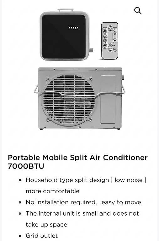 Condizionatori: Mobiles Klima-Splitgerät mit 7000 BTU – Usato da Bremgarten b. Bern venduto da noel321deins01 3