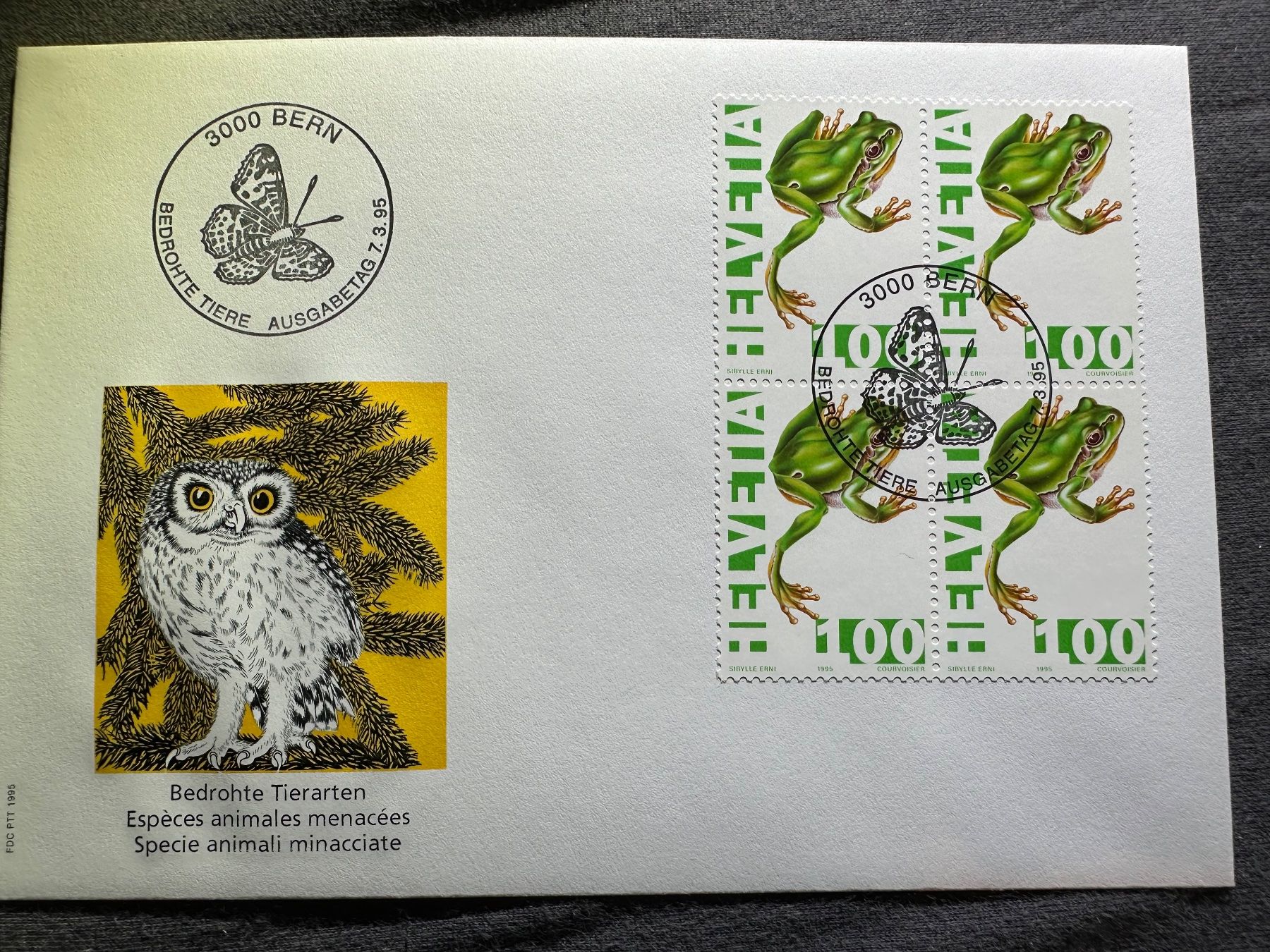 Tutti i francobolli: 1995 FDC Ersttagumschlag – Usato da Stettfurt venduto da 2442