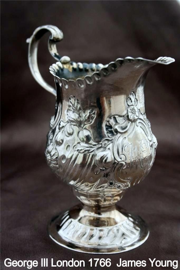 Teiere: Silber-Krug  London 1766 – Usato da Brunnen venduto da brocundfloh