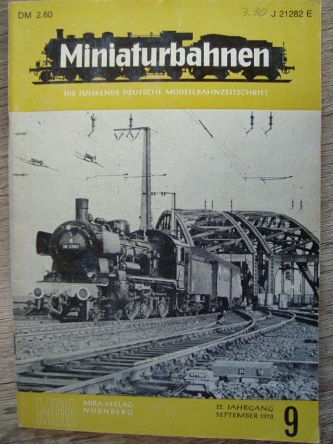 Riviste & Magazine: Miniaturbahnen MIBA Sept. 1970/9 – Usato da Thun venduto da Abigboss