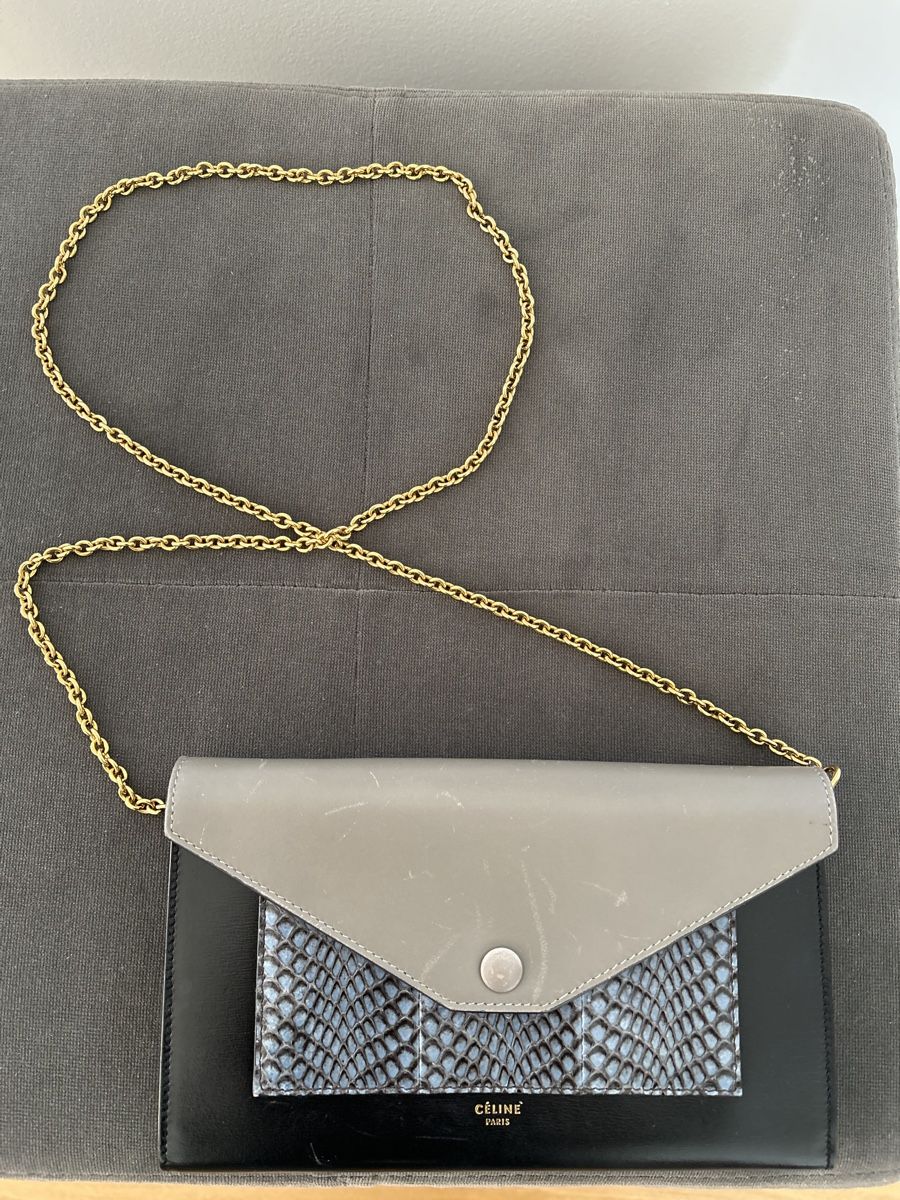 Celine Borse da donna: Céline Clutch Bag mit Kette – Usato da Wädenswil venduto da celinecelineh