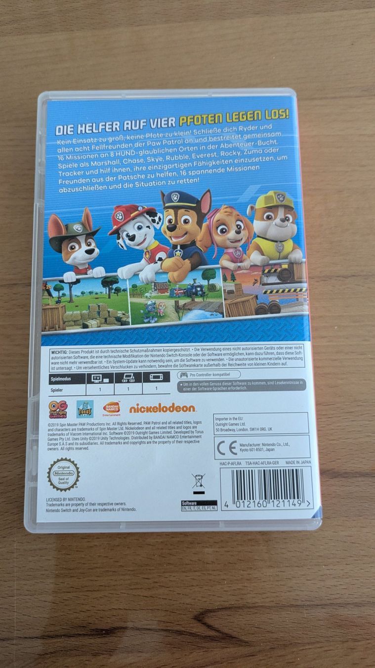 Nintendo Giochi: Nintendo Switch - PAW Patrol im Einsatz – Usato da Staufen venduto da Fleby84 1
