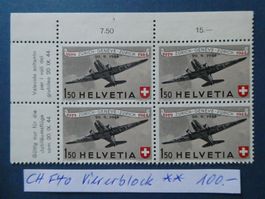 CH F40 Viererblock postfrisch **
