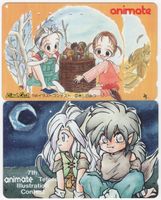 2 schöne Manga / Anime Telefonkarten aus Japan