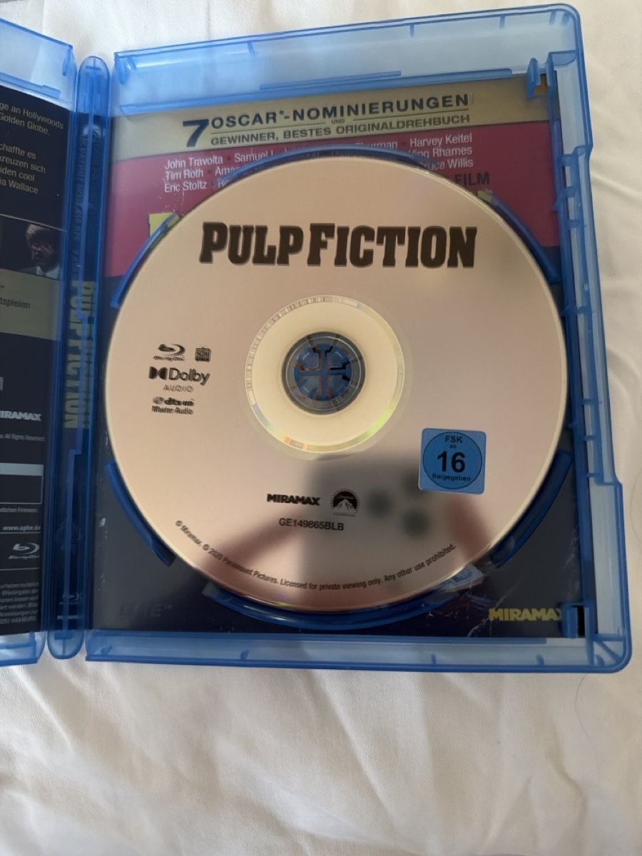 Tutti i DVDs: Pulp Fiction Blu-ray Film – Usato da Staad SG venduto da bal_pl6x 1