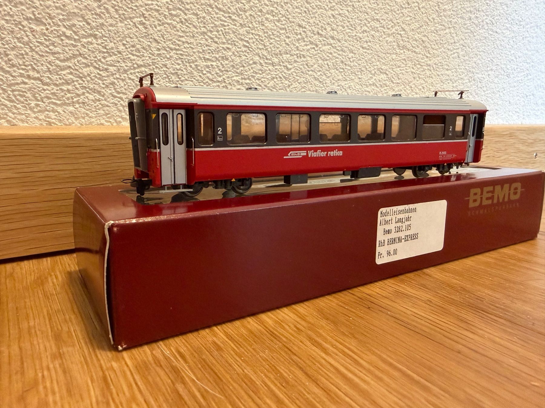 Bemo Modellini di ferrovie: BEMO RhB B 2465 EW III Bernina-Express 3282 105 – Usato da Niederbipp venduto da Snooker821 2