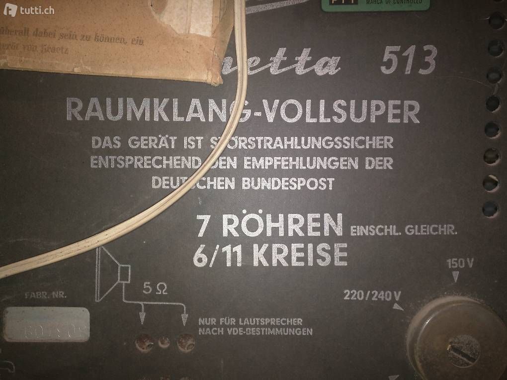 Radio: Röhren Radio – Usato da Basel venduto da Petergunn 3