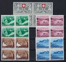 1953 Pro Patria Viererblocks **   14239