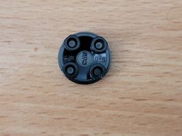 Lego - 1x Pièce de rechange noire spéciale et ronde