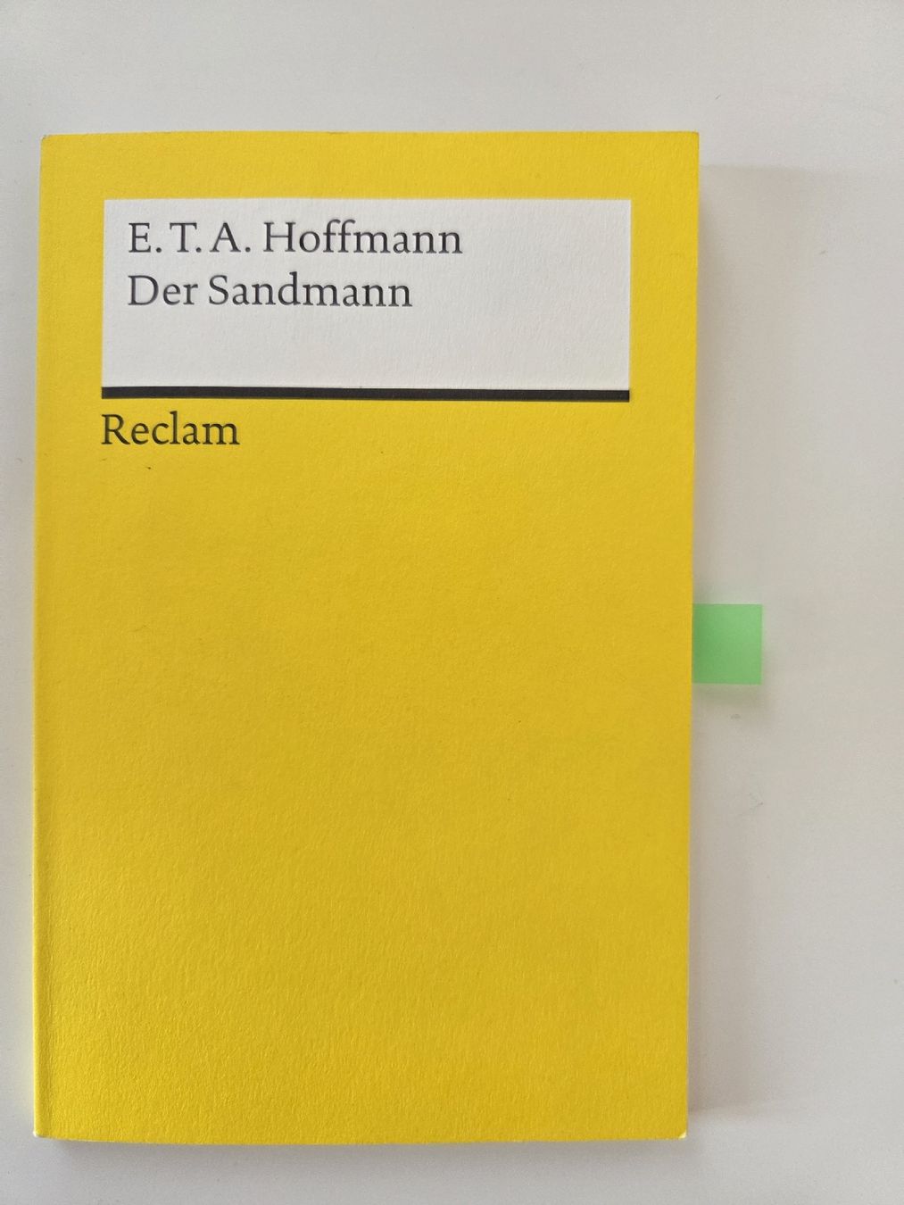Bücher: E. T. A. Hoffmann Der Sandmann Reclam Universal-Bibliothek – Gebraucht aus Chur von Lulu_97