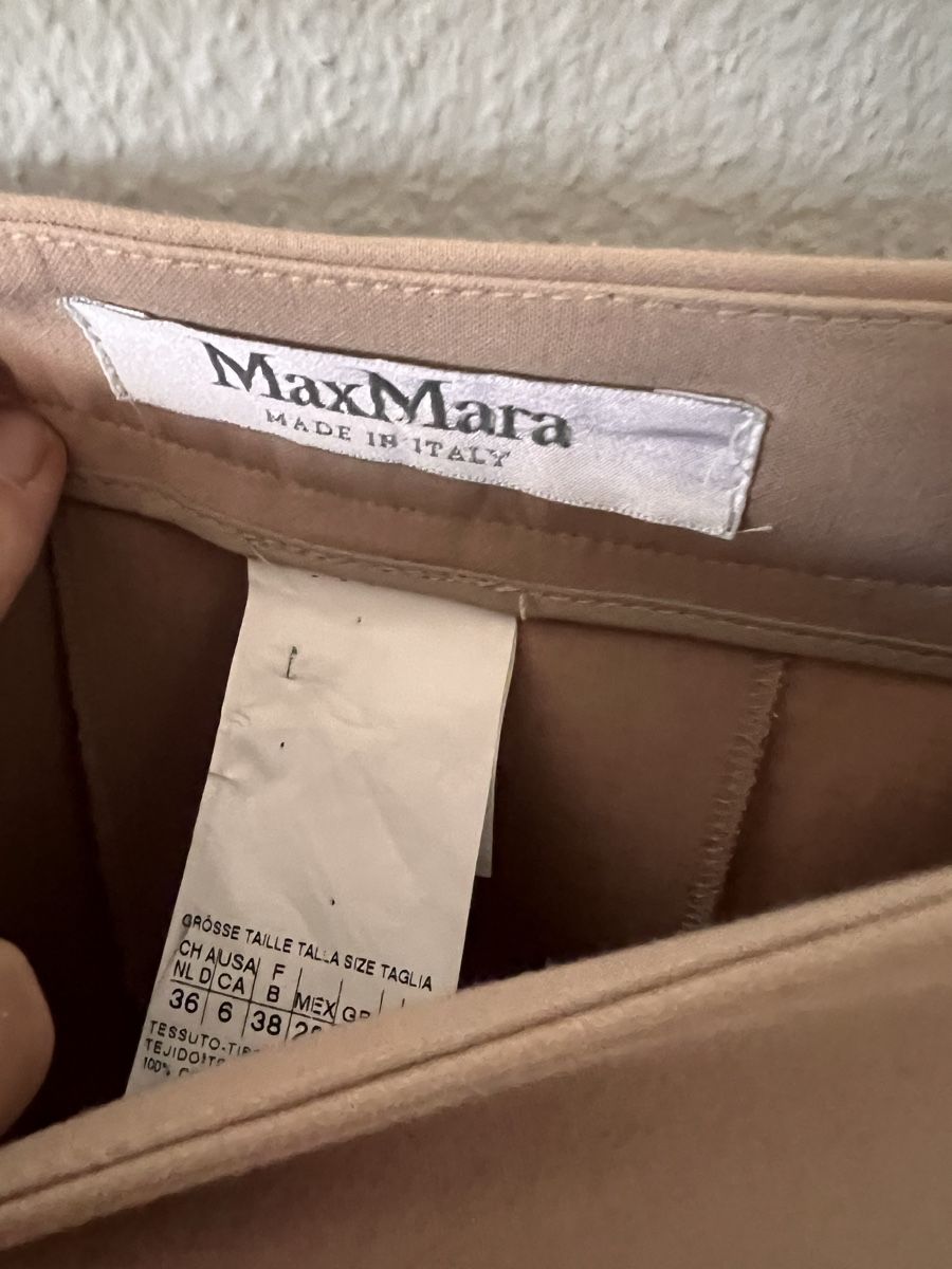 Max Mara Pantaloni: Hosenjupe Max Mara, Gr. 36, beige – Usato da Solothurn venduto da Brini06 4