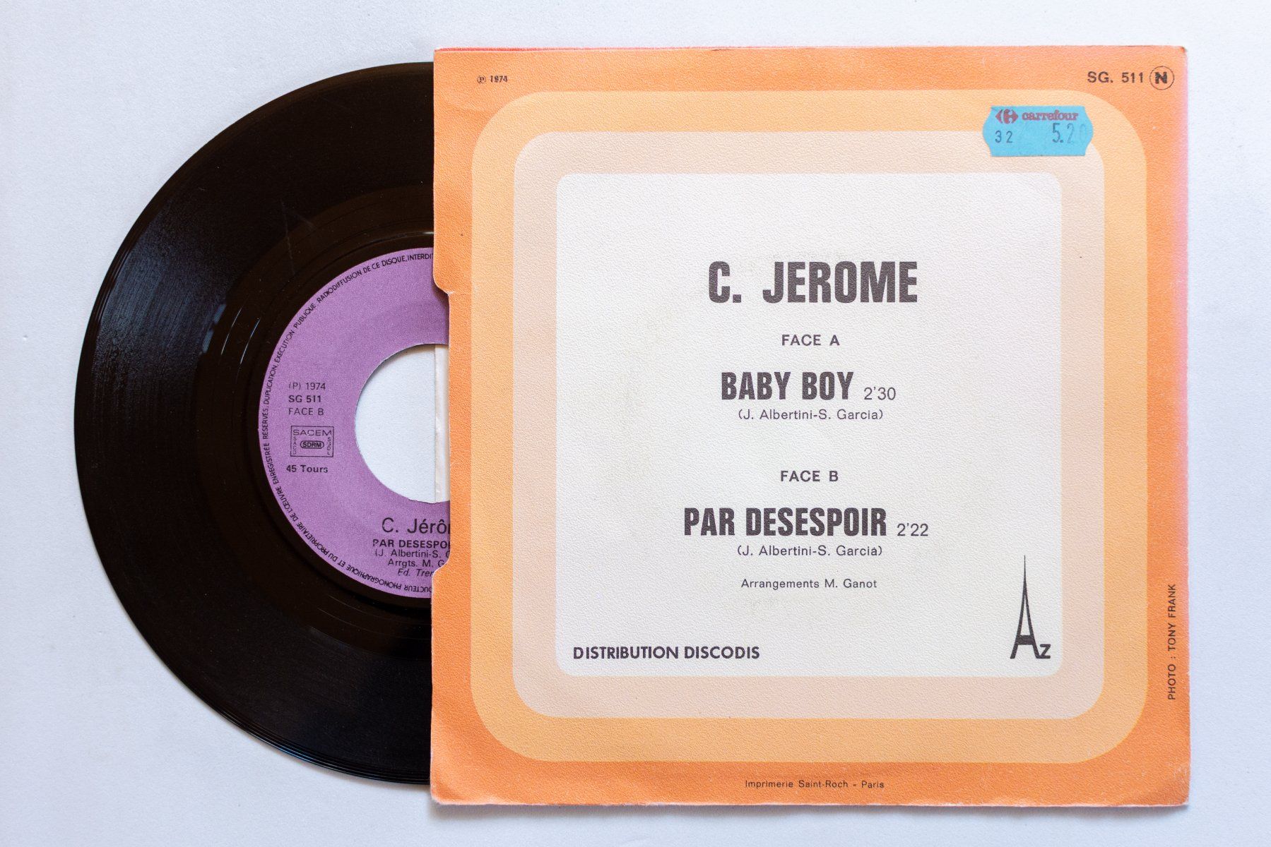 Dischi in vinile: C. Jérôme - Baby Boy – Usato da Belmont-sur-Yverdon venduto da ag97 1