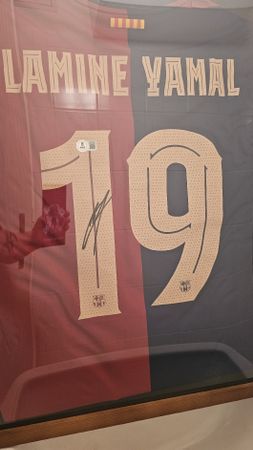 Maillot FC Barcelone Signé Lamine Yamal authentifié BECKETT
