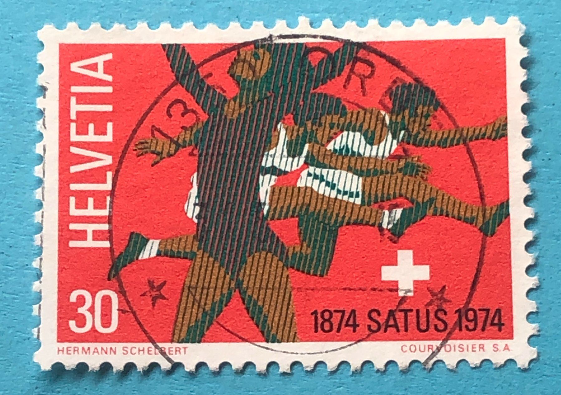 Tutti i francobolli: Nr.549 Stempel Orbe 1974    – Usato da Aarau venduto da Billa007