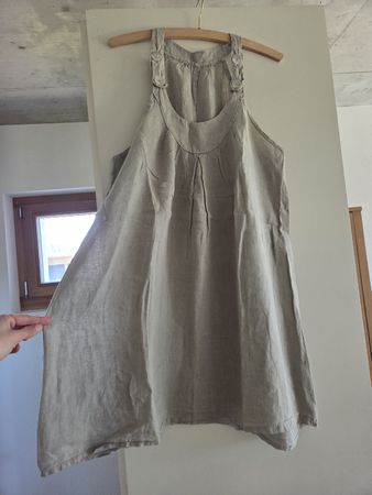 Sommerliches Leinenkleid, Gr. M, Naturfaser, Vintage!